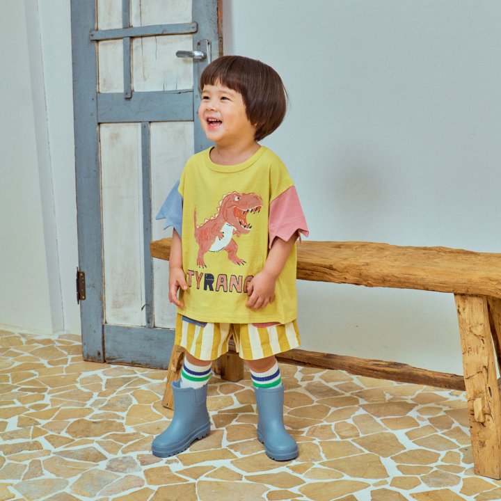 Firstblue - Korean Children Fashion - #childofig - Tyranno Short Sleeve Tee