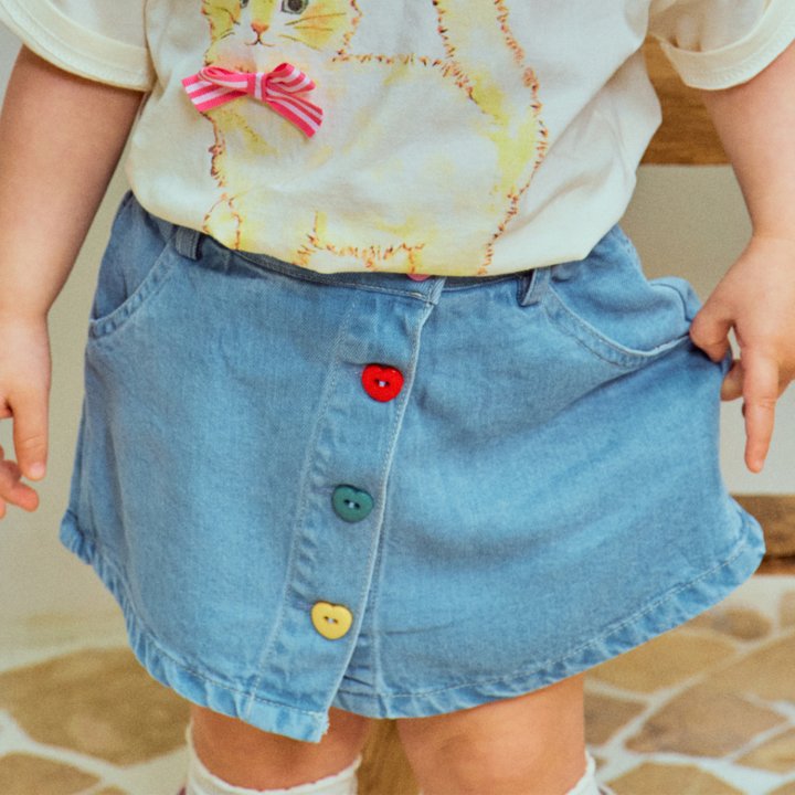 Firstblue - Korean Children Fashion - #childofig - Unbalanced Skirt Leggings - 9