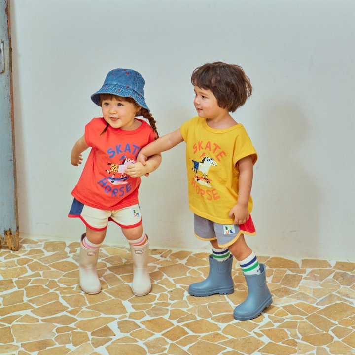 Firstblue - Korean Children Fashion - #childrensboutique - Skate Horse Sleeveless Tee