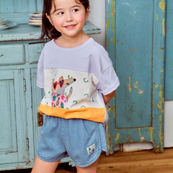 Firstblue - Korean Children Fashion - #childrensboutique - Three Cut Short Sleeve Tee - 6