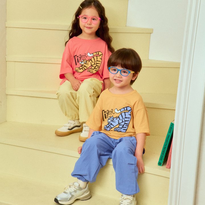 Firstblue - Korean Children Fashion - #childrensboutique - Tiger Printed Tee - 5
