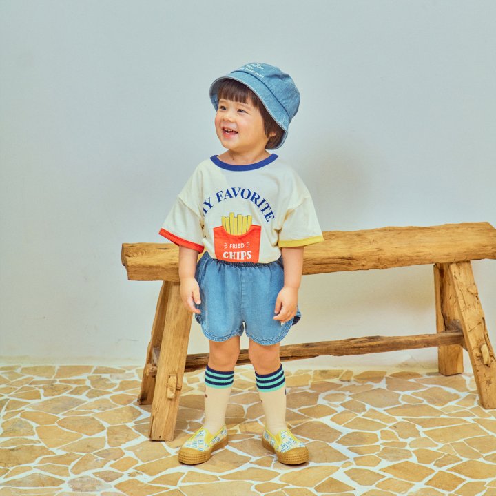 Firstblue - Korean Children Fashion - #childrensboutique - Potato Chip Short Sleeve Tee - 3