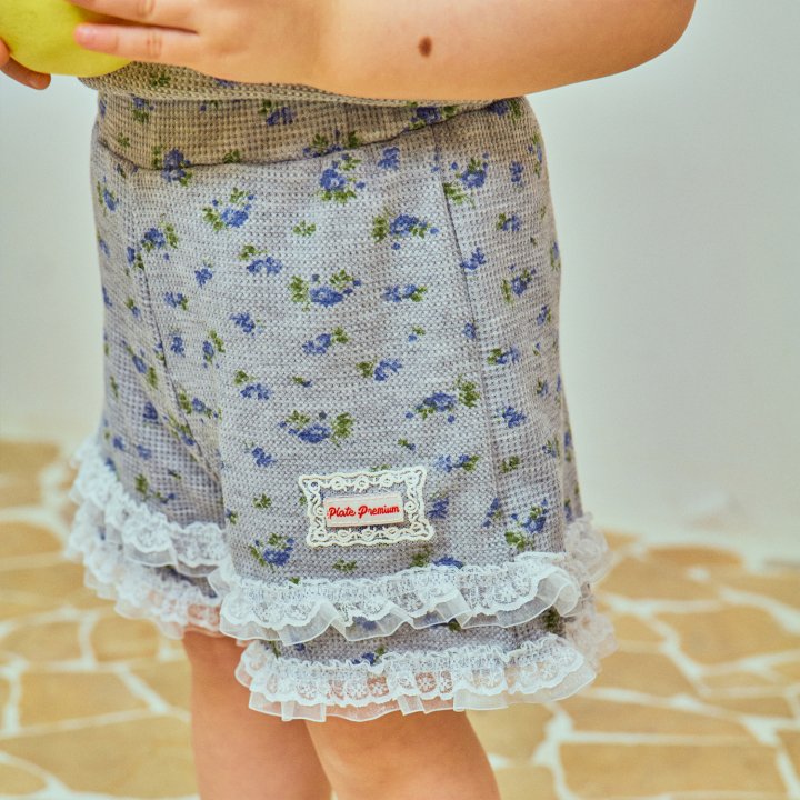 Firstblue - Korean Children Fashion - #childrensboutique - Waffle Flower Pants