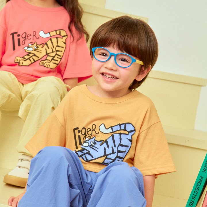 Firstblue - Korean Children Fashion - #designkidswear - Tiger Printed Tee - 6