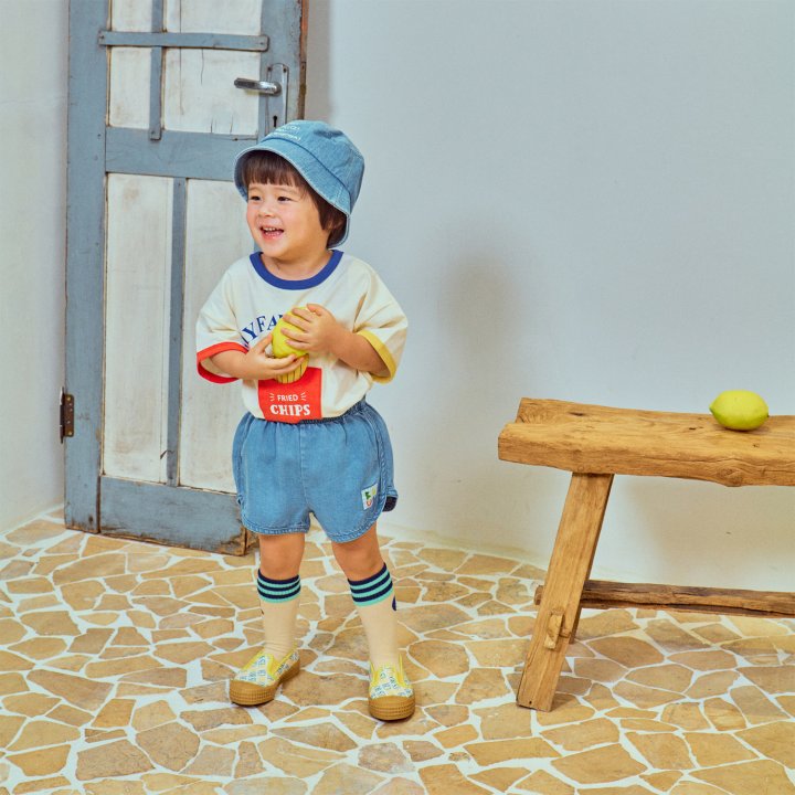 Firstblue - Korean Children Fashion - #childrensboutique - Potato Chip Short Sleeve Tee - 4
