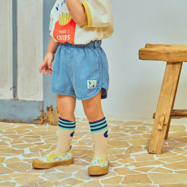 Firstblue - Korean Children Fashion - #designkidswear - Denim Shorts
