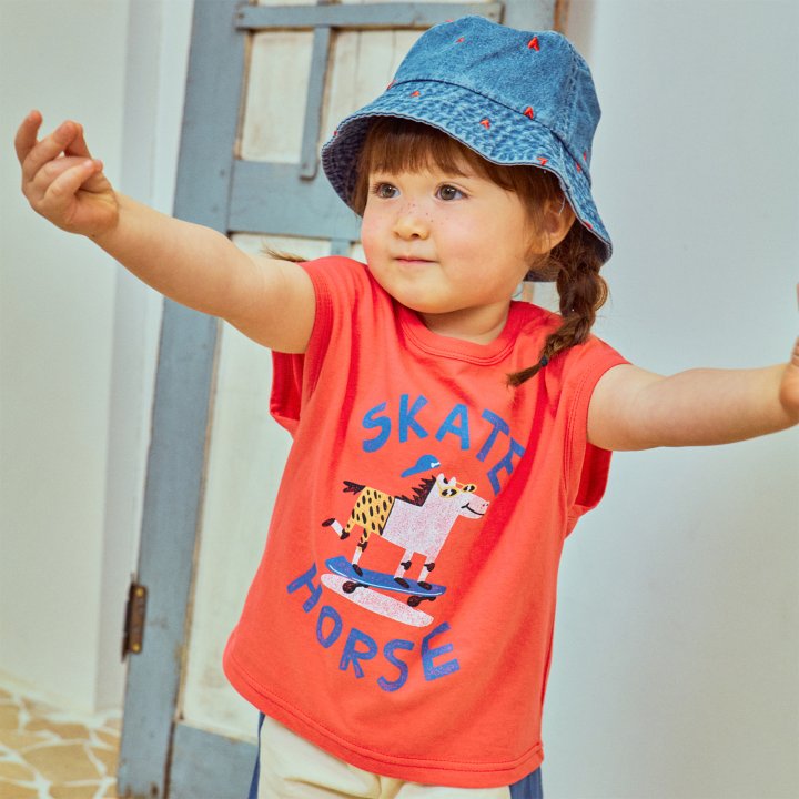 Firstblue - Korean Children Fashion - #discoveringself - Skate Horse Sleeveless Tee - 3