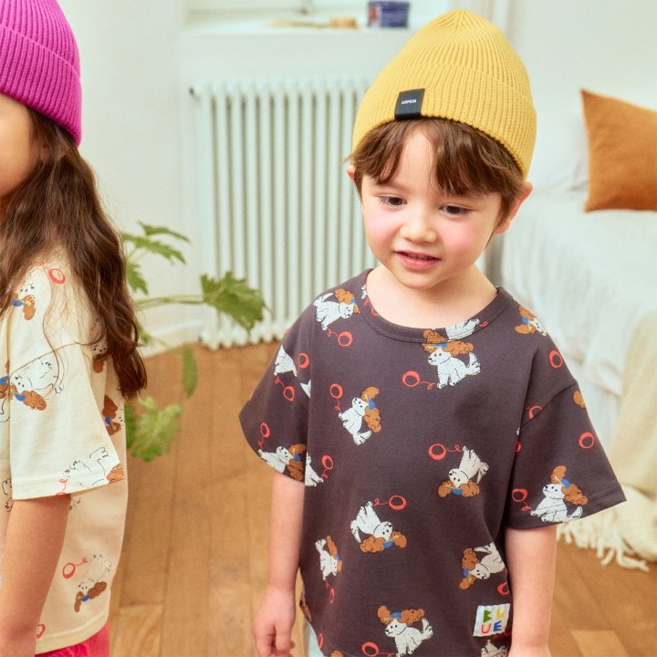 Firstblue - Korean Children Fashion - #discoveringself - Puppy Printed Tee - 6