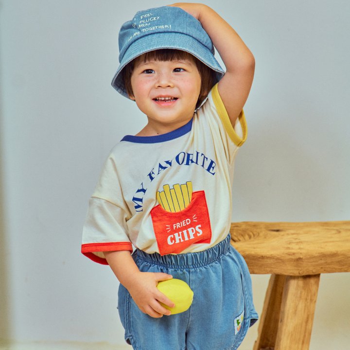 Firstblue - Korean Children Fashion - #discoveringself - Potato Chip Short Sleeve Tee - 5