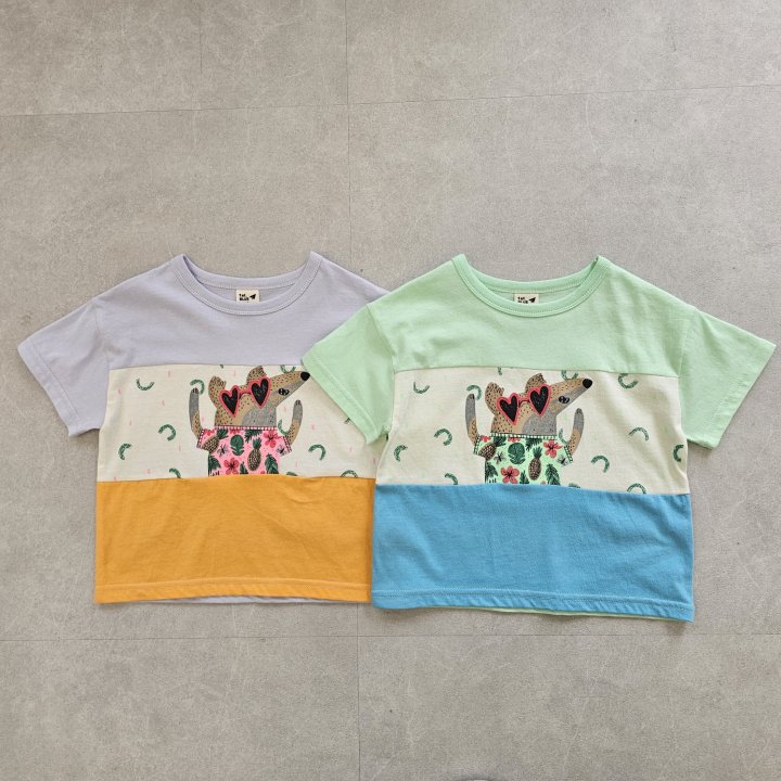 Firstblue - Korean Children Fashion - #fashionkids - Three Cut Short Sleeve Tee - 9