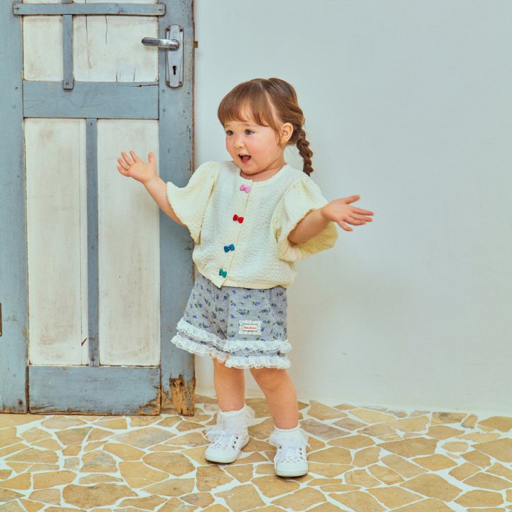 Firstblue - Korean Children Fashion - #discoveringself - Waffle Flower Pants - 4