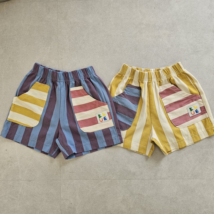 Firstblue - Korean Children Fashion - #kidsshorts - Stripe Pants - 6