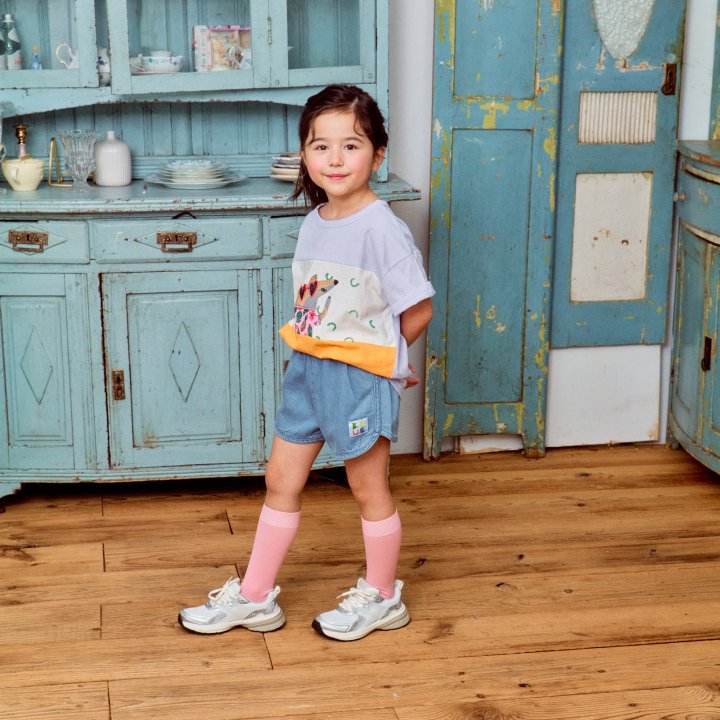 Firstblue - Korean Children Fashion - #fashionkids - Denim Shorts - 4