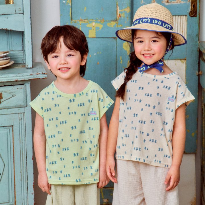 Firstblue - Korean Children Fashion - #kidsshorts - Chick Printed Sleeveless Tee - 4