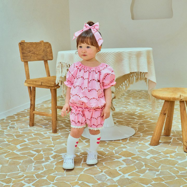 Firstblue - Korean Children Fashion - #kidsstore - Heart Blouse