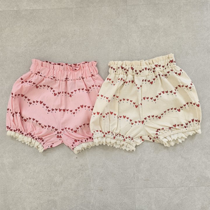 Firstblue - Korean Children Fashion - #kidsstore - Heart Balloon Shorts - 8