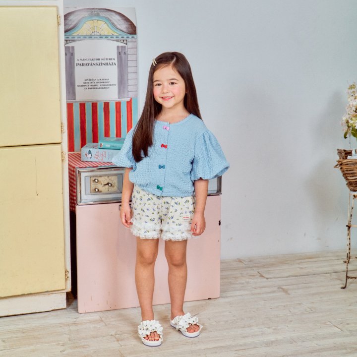 Firstblue - Korean Children Fashion - #kidsstore - Waffle Flower Pants - 6
