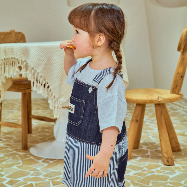 Firstblue - Korean Children Fashion - #kidsstore - Jeans Overalls Shorts