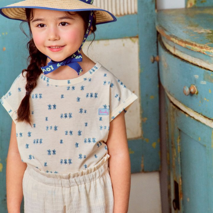 Firstblue - Korean Children Fashion - #kidzfashiontrend - Chick Printed Sleeveless Tee - 5