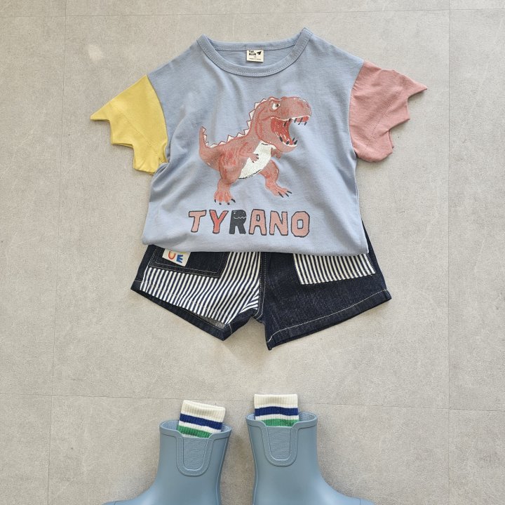 Firstblue - Korean Children Fashion - #kidzfashiontrend - Tyranno Short Sleeve Tee - 8