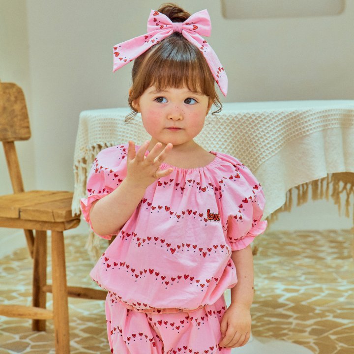 Firstblue - Korean Children Fashion - #kidzfashiontrend - Heart Blouse - 2