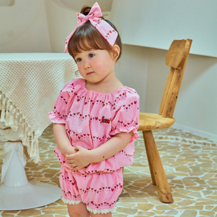 Firstblue - Korean Children Fashion - #littlefashionista - Heart Ribbon Pin - 2