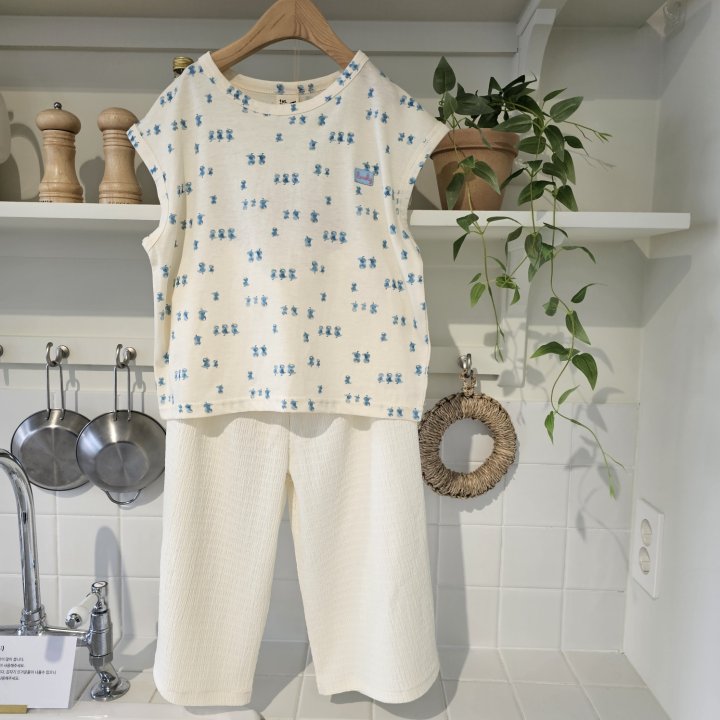 Firstblue - Korean Children Fashion - #magicofchildhood - Chick Printed Sleeveless Tee - 8