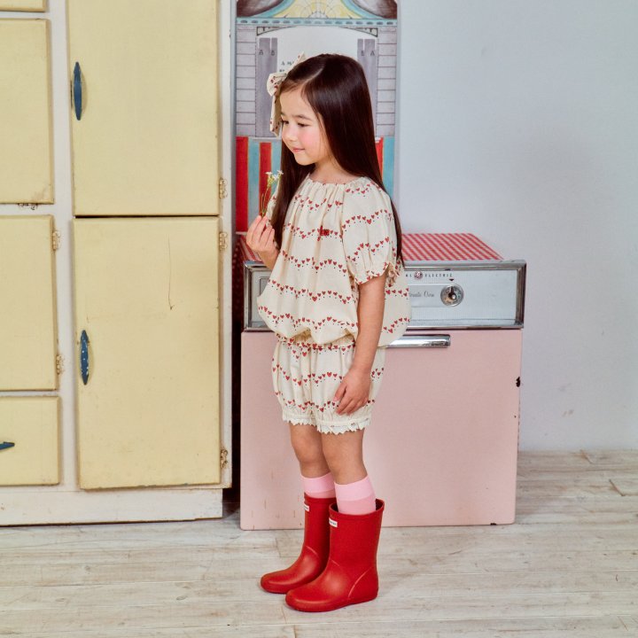 Firstblue - Korean Children Fashion - #magicofchildhood - Heart Blouse - 5