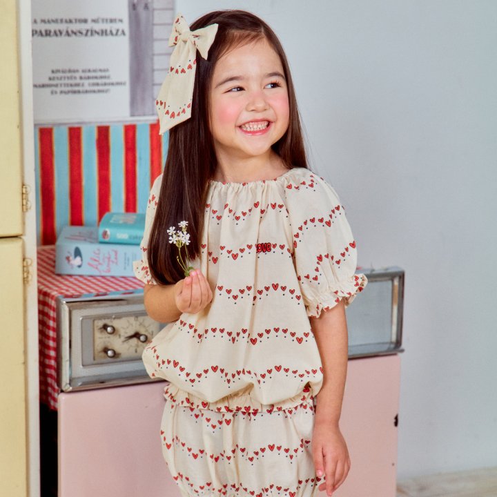 Firstblue - Korean Children Fashion - #magicofchildhood - Heart Ribbon Pin - 3