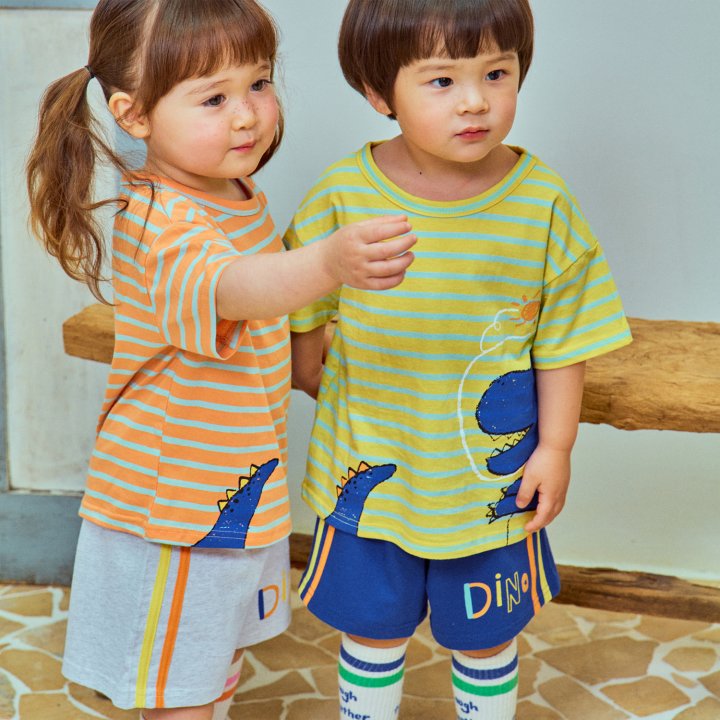 Firstblue - Korean Children Fashion - #minifashionista - Dino Pants - 2