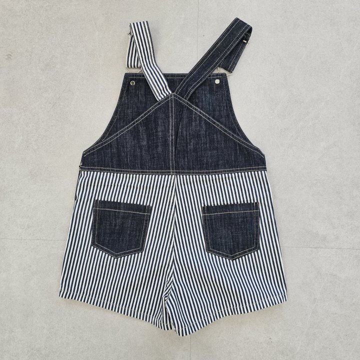 Firstblue - Korean Children Fashion - #minifashionista - Jeans Overalls Shorts - 6