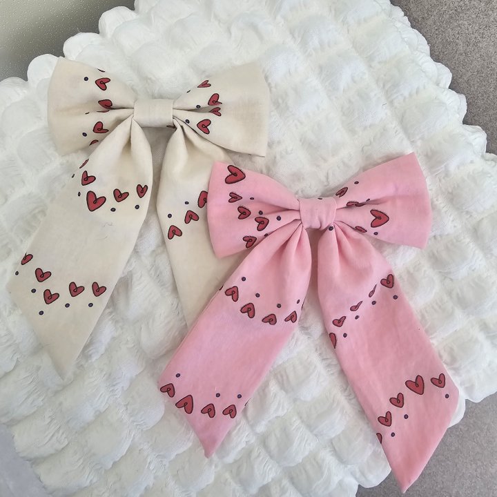Firstblue - Korean Children Fashion - #prettylittlegirls - Heart Ribbon Pin - 5
