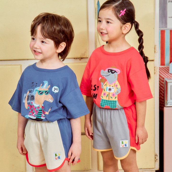 Firstblue - Korean Children Fashion - #minifashionista - Color Shorts - 4