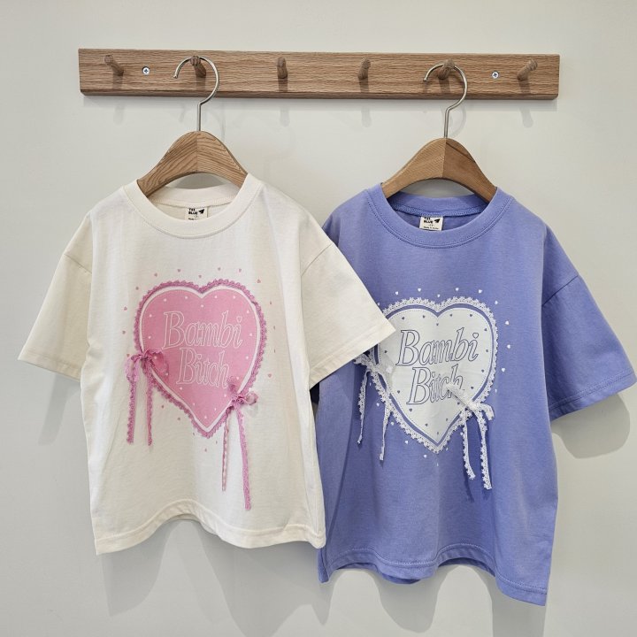 Firstblue - Korean Children Fashion - #todddlerfashion - Bambi Heart Short Sleeve Tee - 9