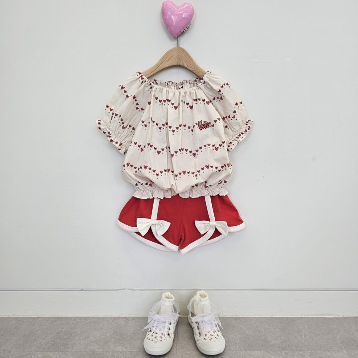 Firstblue - Korean Children Fashion - #todddlerfashion - Heart Blouse - 8