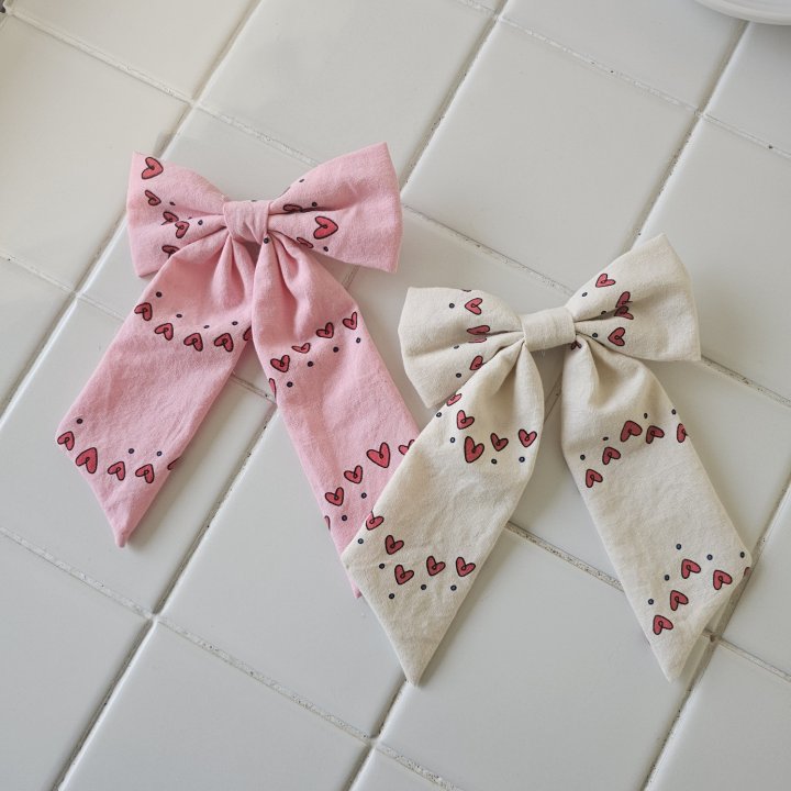 Firstblue - Korean Children Fashion - #todddlerfashion - Heart Ribbon Pin - 6