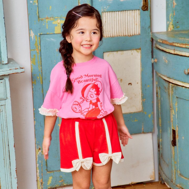 Firstblue - Korean Children Fashion - #todddlerfashion - Tulip Ribbon Shorts - 3