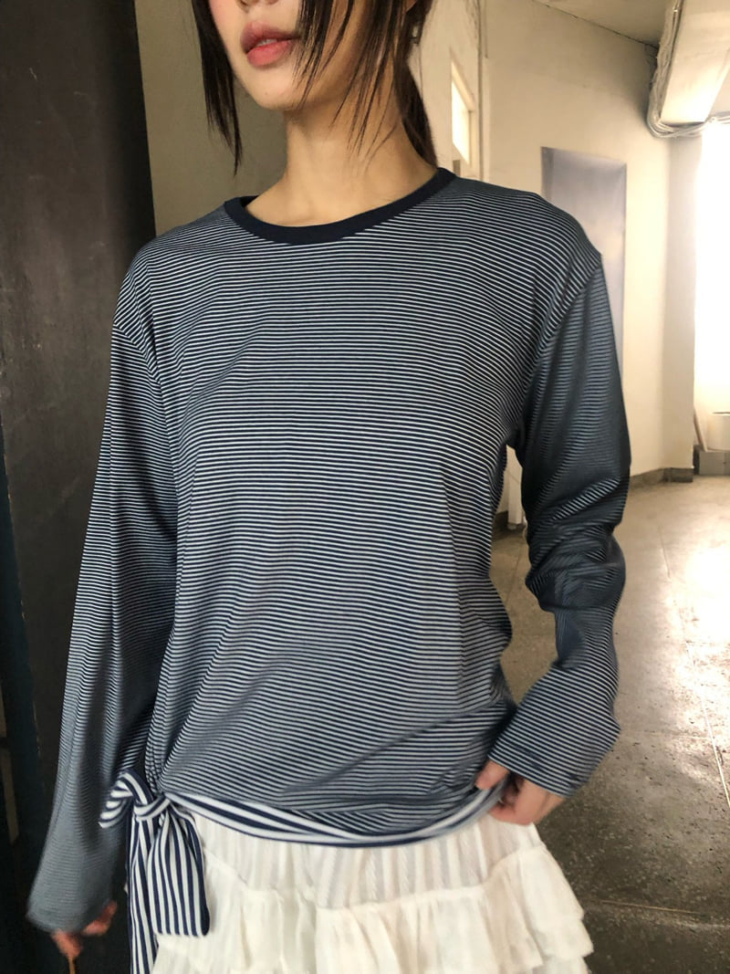 Flash - Korean Women Fashion - #momslook - Kkomo Ribbon Tee - 6