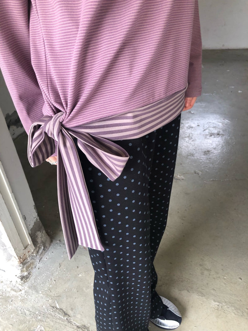 Flash - Korean Women Fashion - #momslook - Kkomo Ribbon Tee - 8