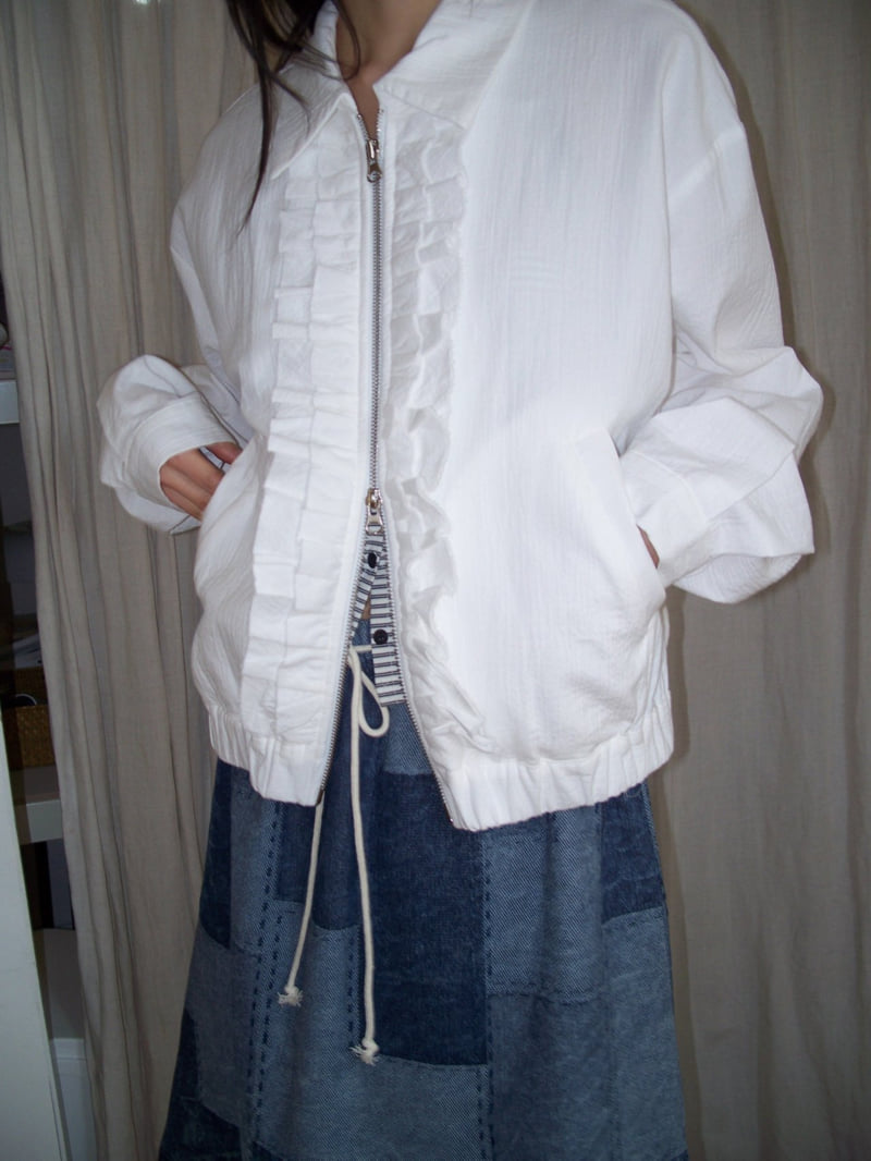 Flash - Korean Women Fashion - #momslook - Sunny Frill Jumper - 8