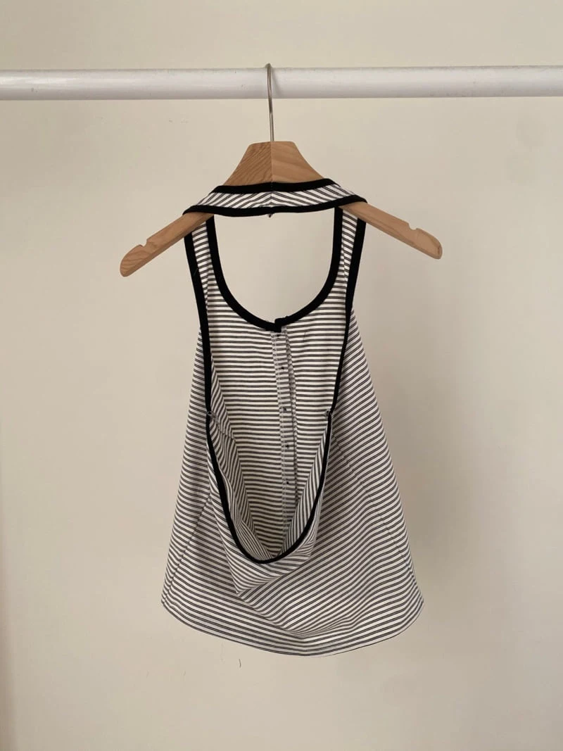 Flash - Korean Women Fashion - #momslook - Double Holter Sleeveless Long Tee - 3