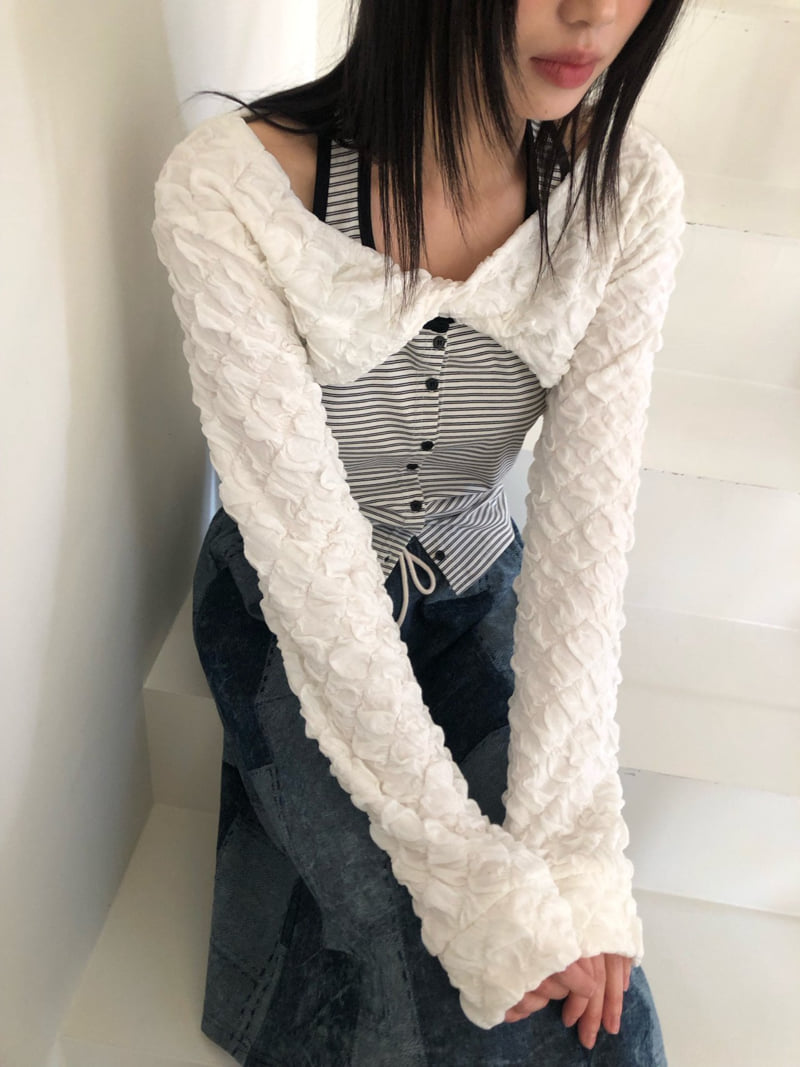 Flash - Korean Women Fashion - #momslook - Block Bolero - 10