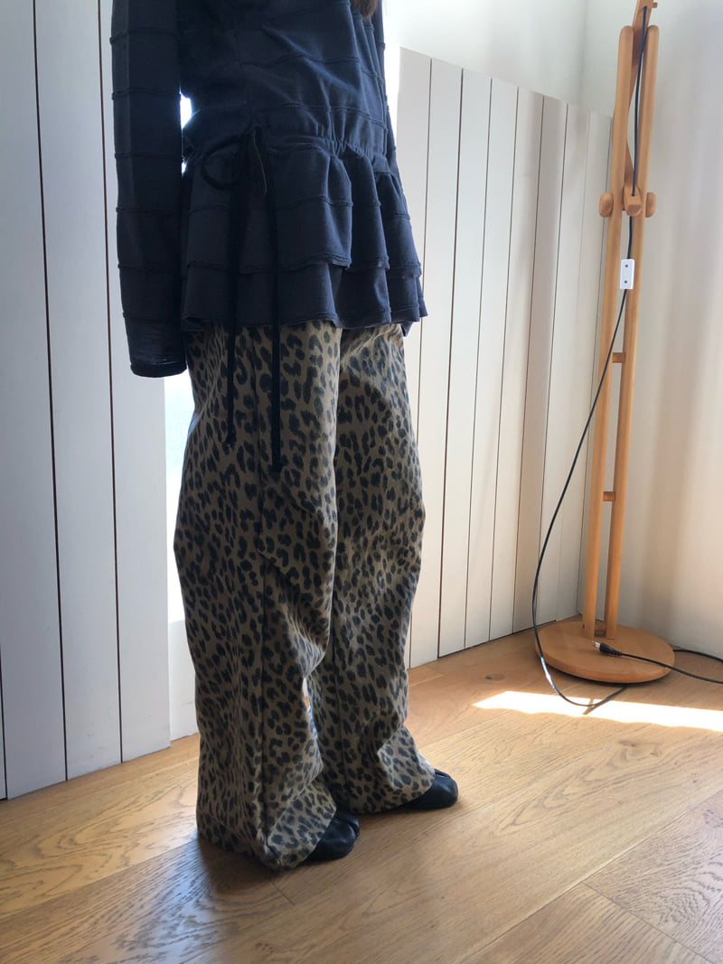 Flash - Korean Women Fashion - #momslook - Jenny Leopard Pants - 6