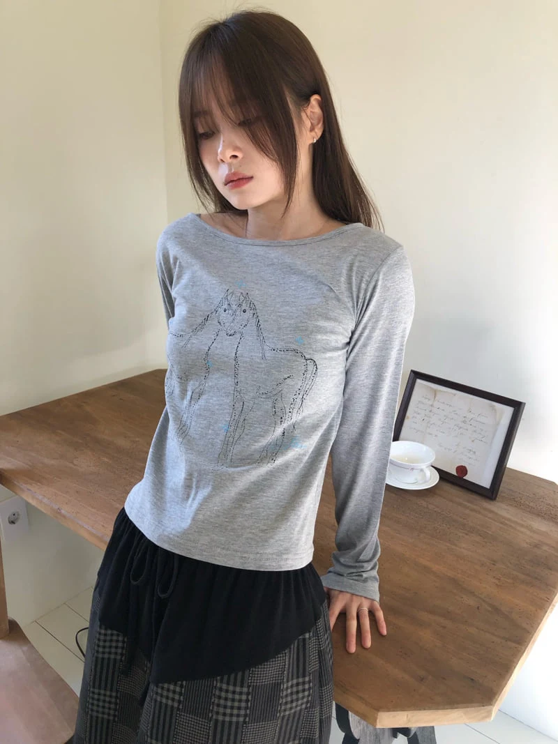 Flash - Korean Women Fashion - #pursuepretty - Horse Tee - 8