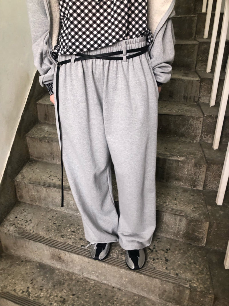 Flash - Korean Women Fashion - #womensfashion - Belt Jogger Pants - 7