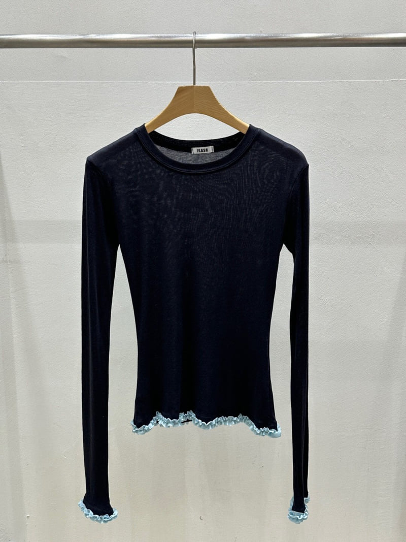 Flash - Korean Women Fashion - #womensfashion - Aki Frill Tee - 6