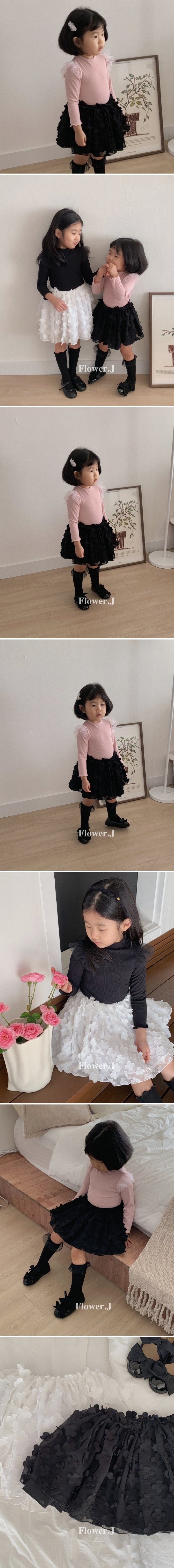 Flower J - Korean Children Fashion - #Kfashion4kids - Lallal Tee