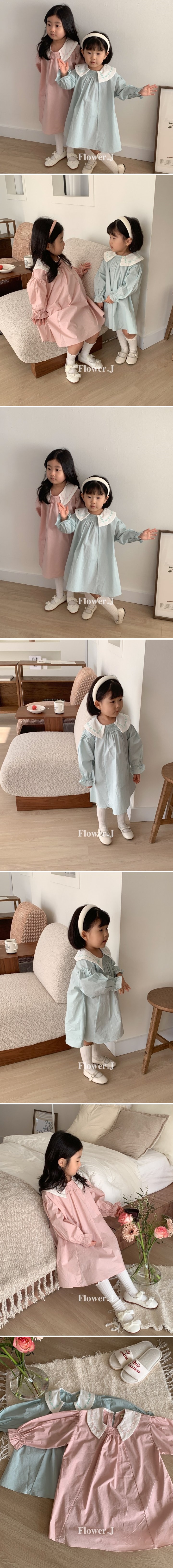 Flower J - Korean Children Fashion - #childrensboutique - Laurel Embroidery One-piece