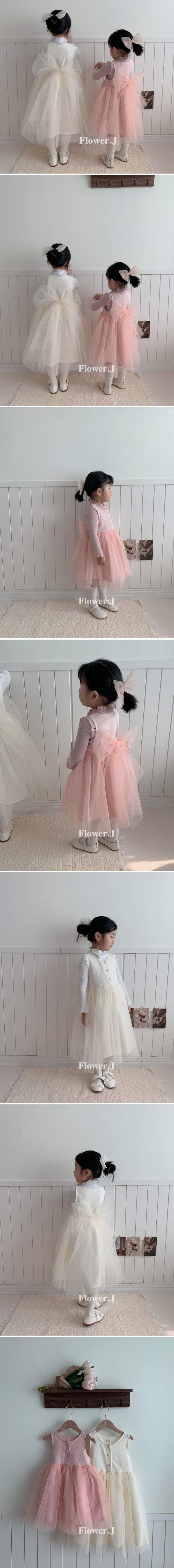 Flower J - Korean Children Fashion - #designkidswear - Sha Ribbon One-piece