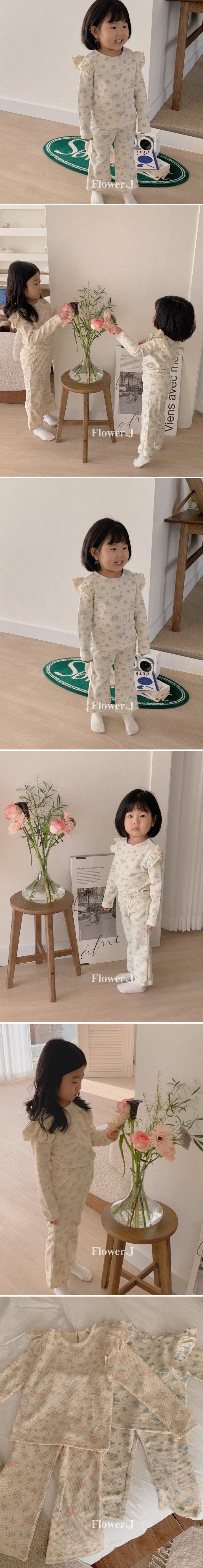 Flower J - Korean Children Fashion - #kidsshorts - Waffle Set-up